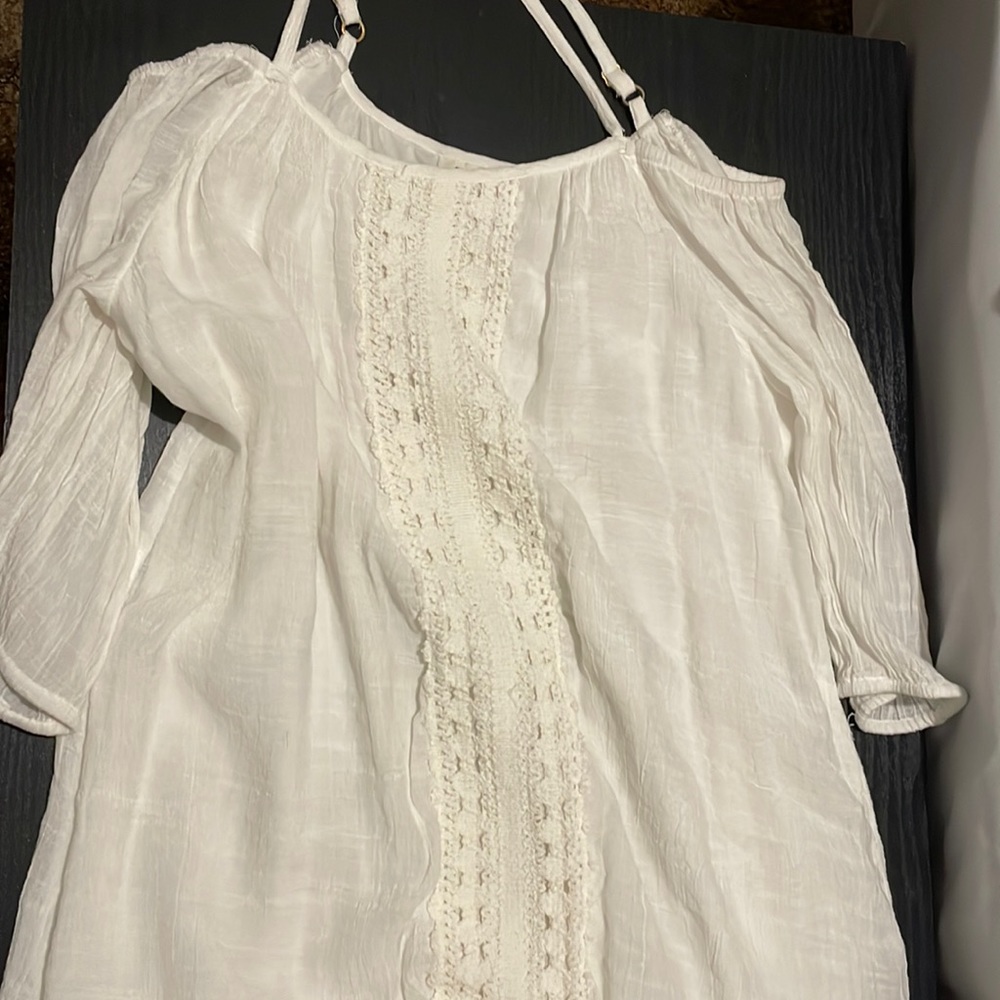 White dress with spaghetti straps